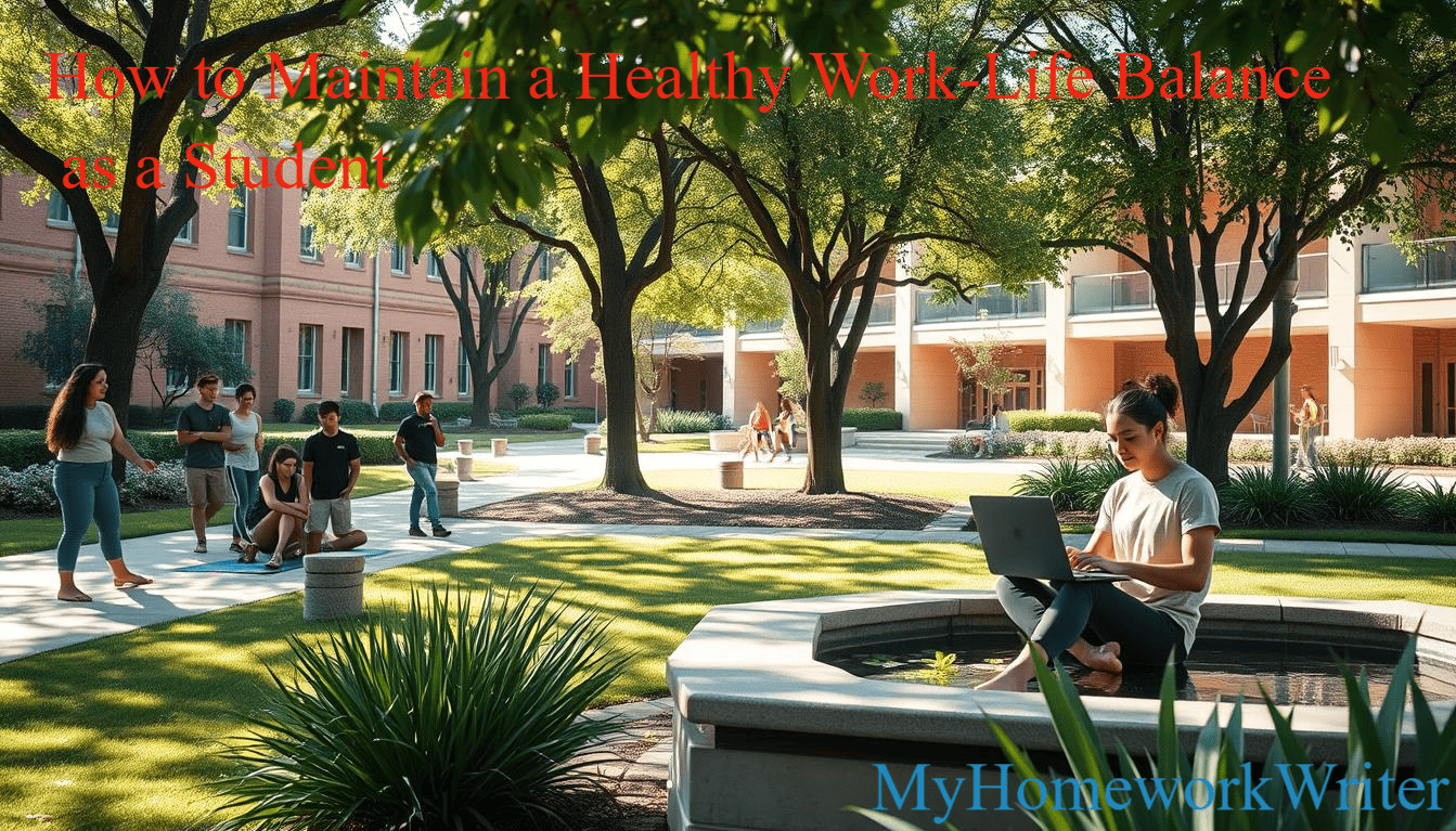 image/illustration representing the article 'How to Maintain a Healthy Work-Life Balance as a Student'