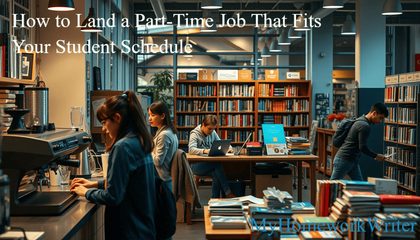 image/illustration representing the article 'How to Land a Part-Time Job That Fits Your Student Schedule'